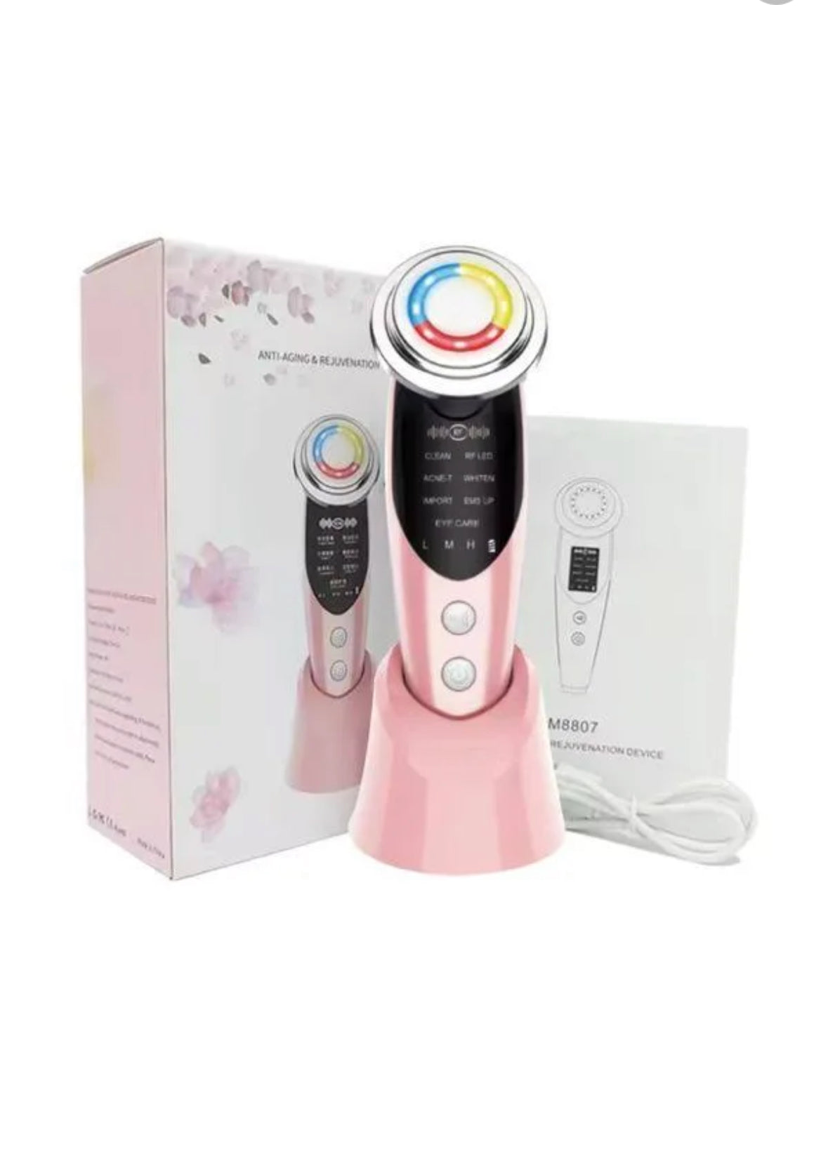 7in1 EMS, Anti-Aging, Face Cleansing & Rejuvenating Facial Device