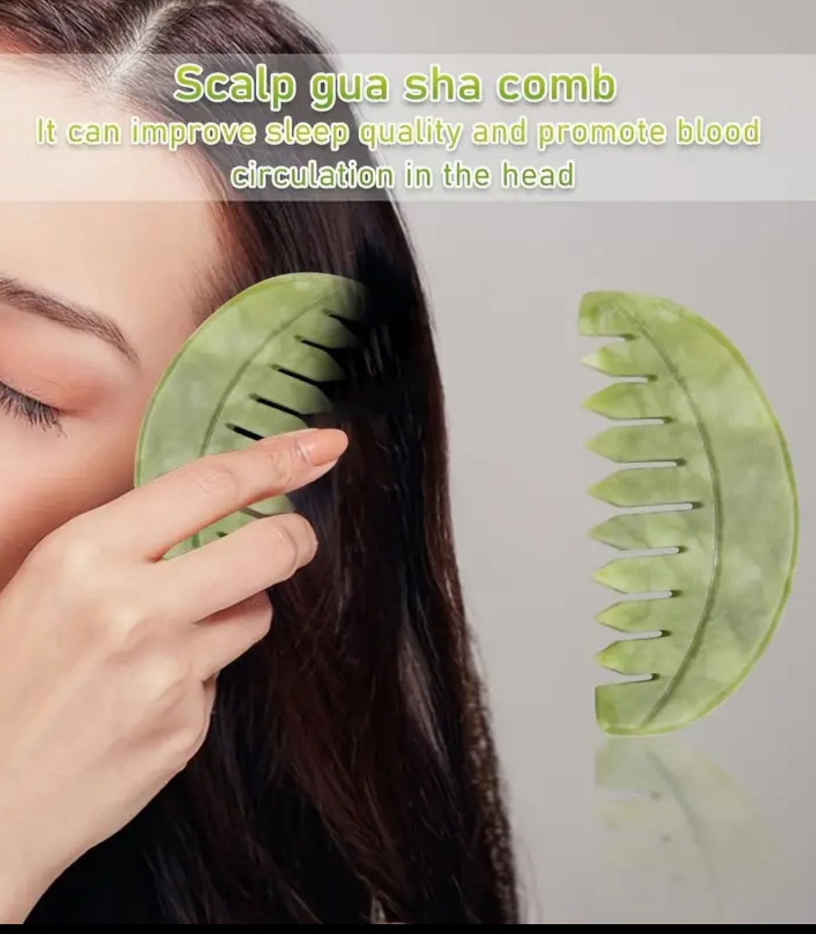 Natural Stone Massage Comb