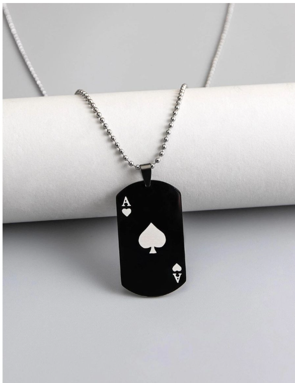 Ace of Spades Necklace