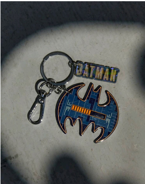 Batman Slogan & Logo Keyring