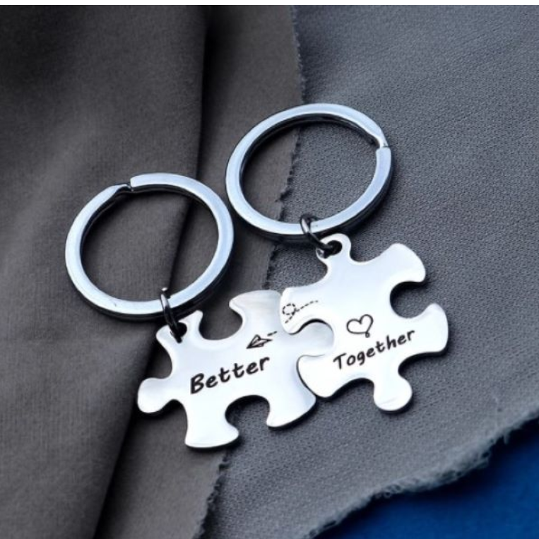 Better Together Puzzle Key Rings/ Key Chains Lovers/Best Friend
