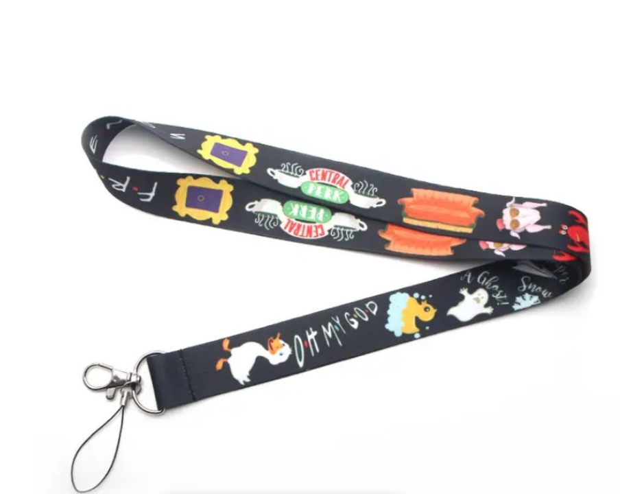 Friends Classic Neck Strap Lanyard - Black