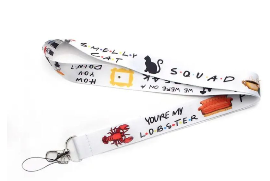 Friends Classic Neck Strap Lanyard - White