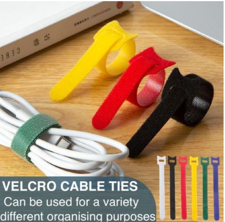 Home Office Computer Cable Management Cable Tie Organisers Set of 50 (15cm)