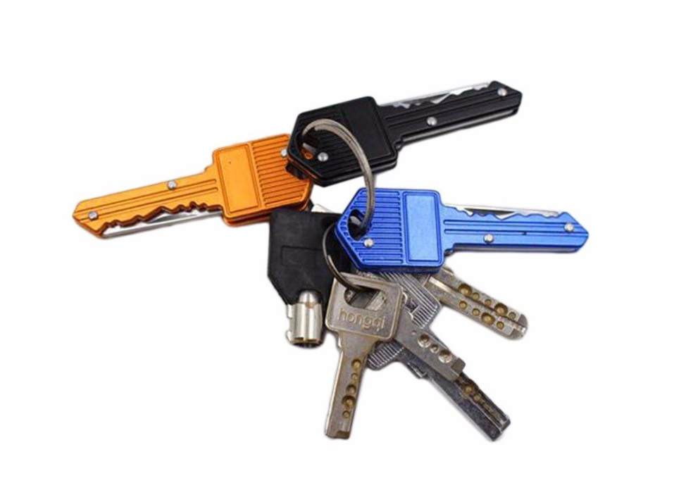 Camping Key Ring Folding Blade Knife 4 set