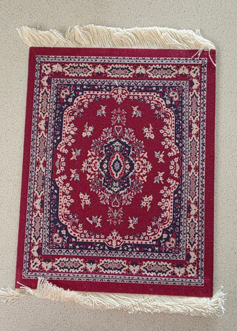 Arabian Persian Style Tassel Trim Mouse Pad - Red