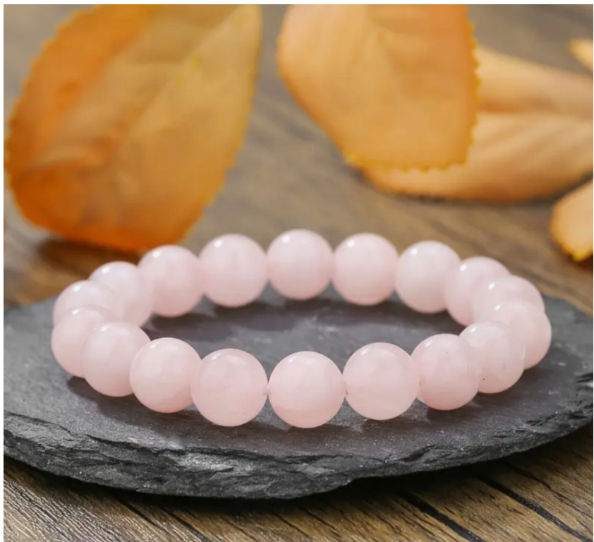 Rose Quartz Love, Bliss & Joy Bracelet - 8mm