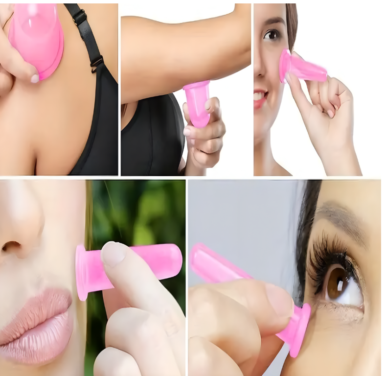 Stainless Steel Gua Sha With Facial Cupping Combo