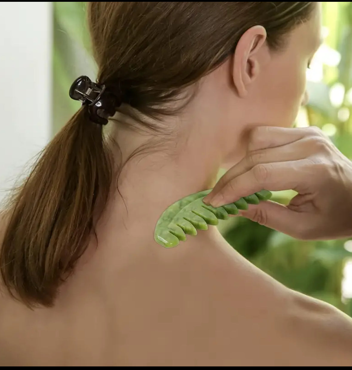 Natural Stone Massage Comb