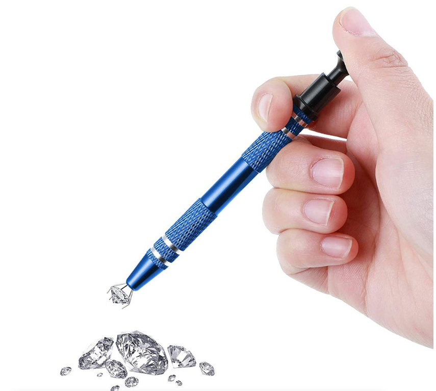 4-Claw Pick Up Tool IC Chips Metal Grabber Gem Tweezer Small Parts Grabber