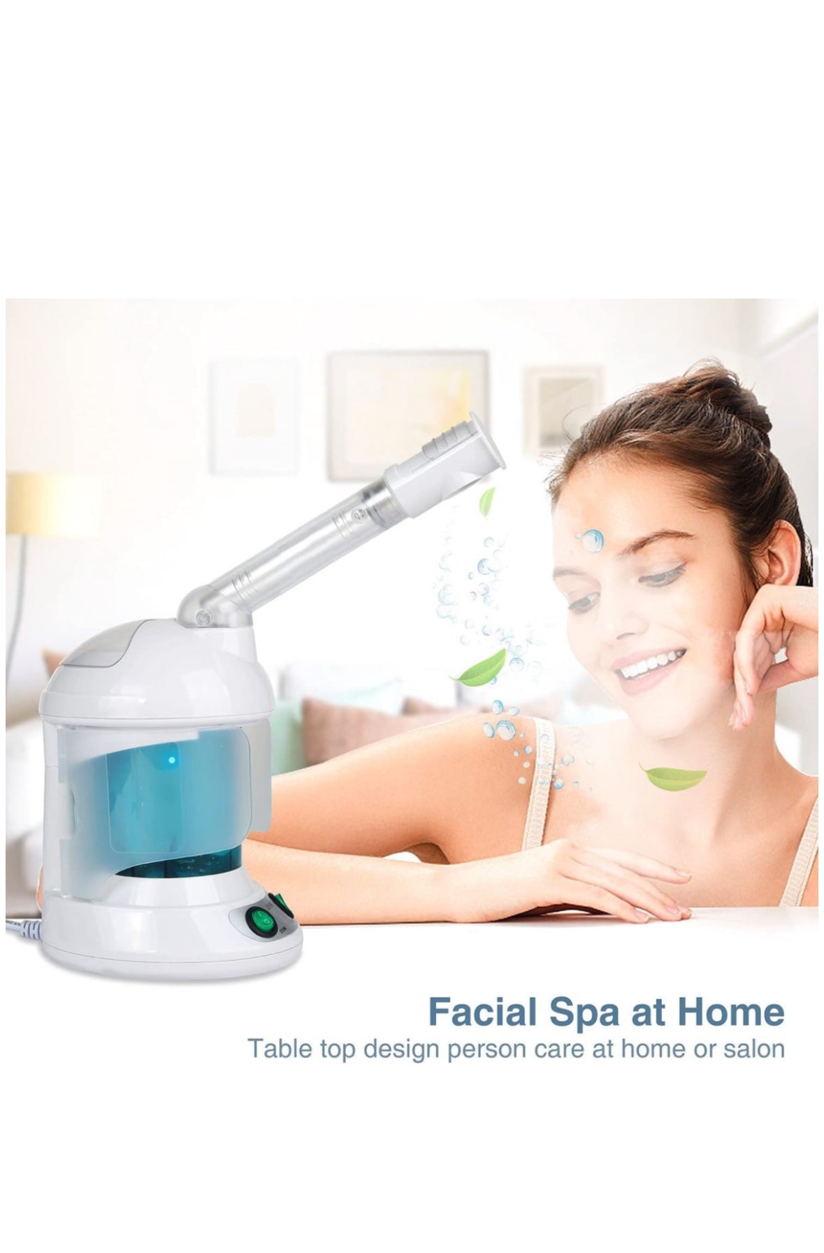 Portable Facial Steamer, Nano Ionic Face Steamer with 360° Sprayer Mist