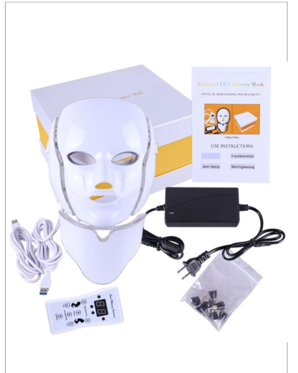 7 Colour LED Photon Facial & Neck Masks
