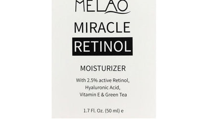 Miracle Retinol Moisturizer Cream for Face -Anti Wrinkle Moisturizing Cream