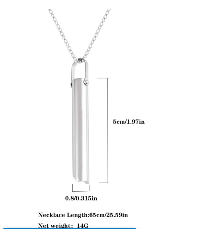 Anxiety / Breathing / Meditation Pendant Necklace