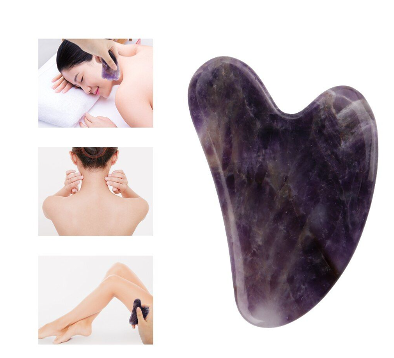 Authentic Amethyst Gua Sha Facial Stone