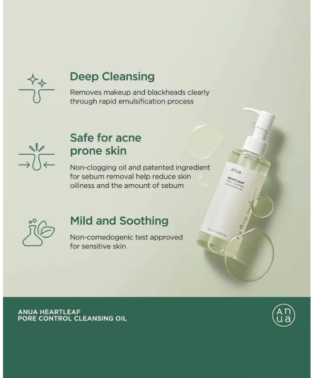 Anua Heartleaf Pore Control Cleansing Oil (200ml)