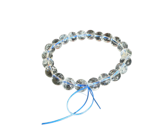 Natural Rock Azextulite Crystal Beaded Bracelet