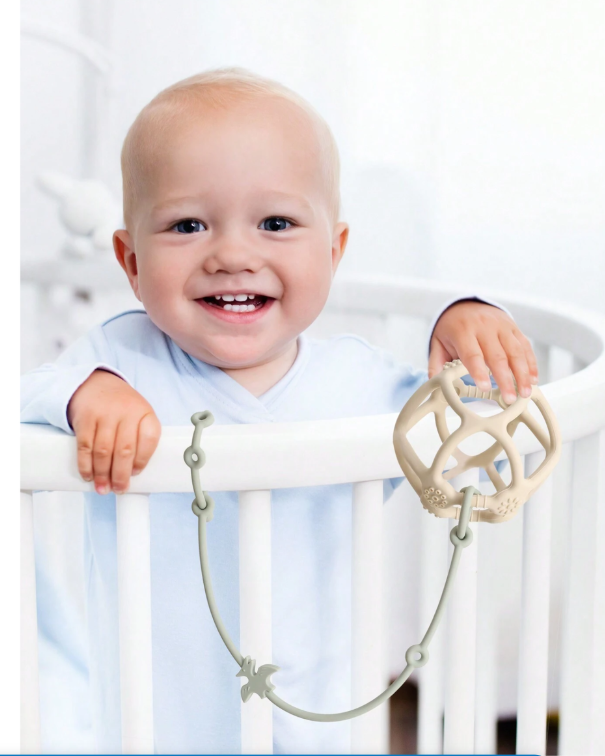 Silicone Toys Straps For Teether, Toys and Dummies - Pack of 4