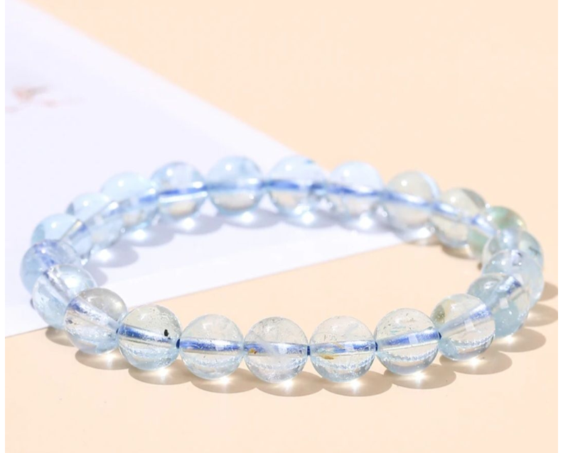 Natural Rock Azextulite Crystal Beaded Bracelet