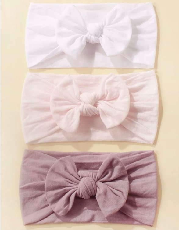 3 Piece Baby Bow Knot Headband