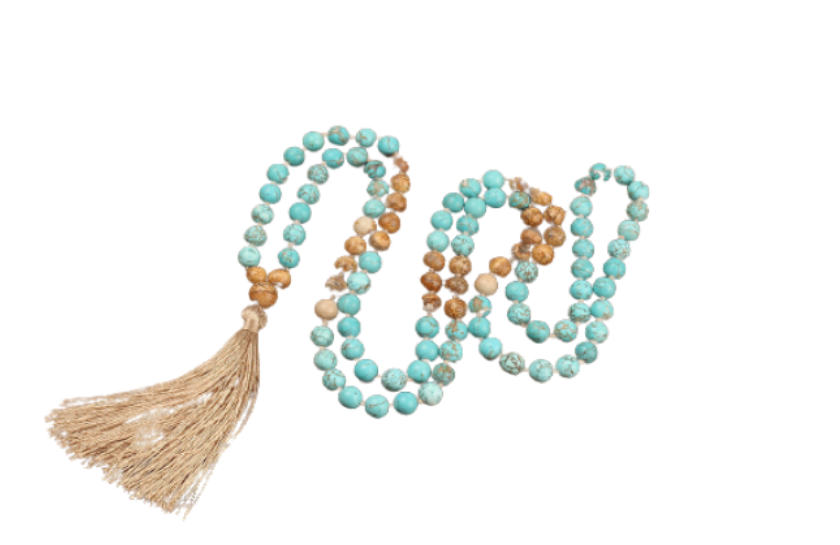 Nepalese Turquoise 108 Mala Prayer Beads