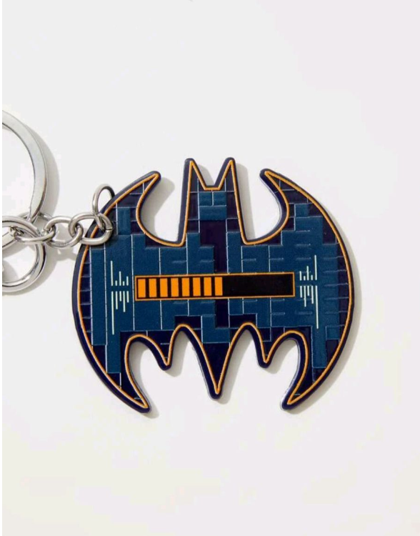 Batman Slogan & Logo Keyring
