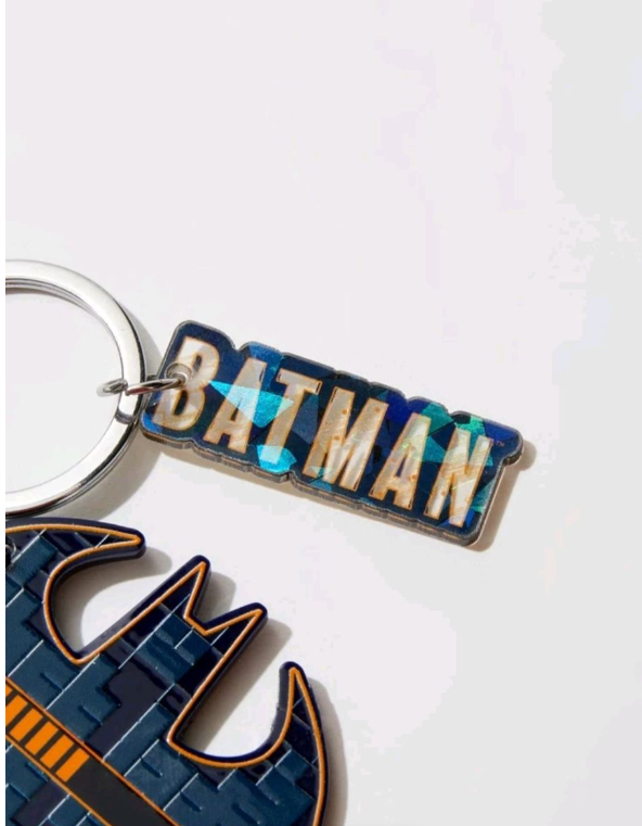 Batman Slogan & Logo Keyring