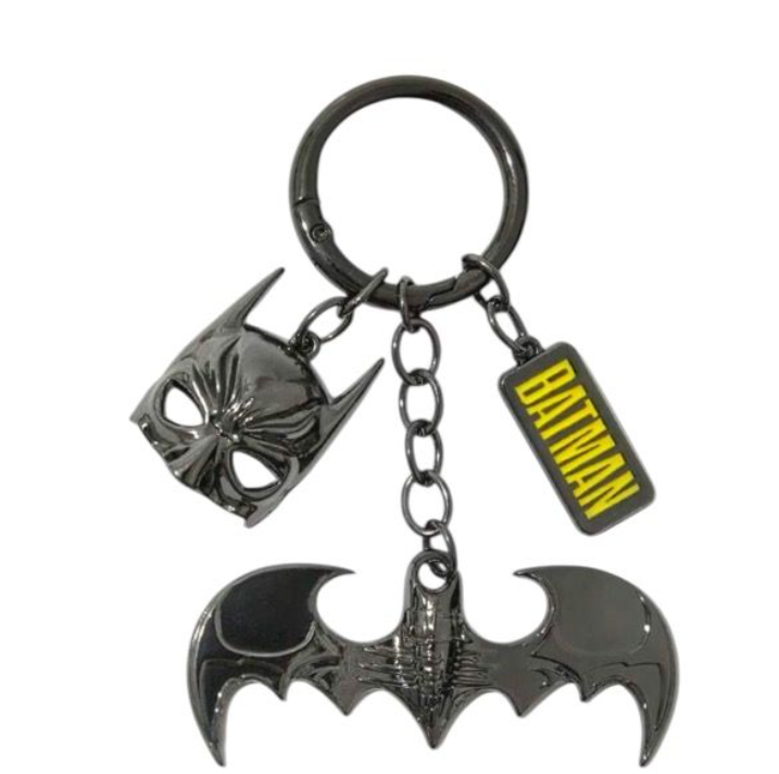 Batman Shaped Logo Keychain In Black