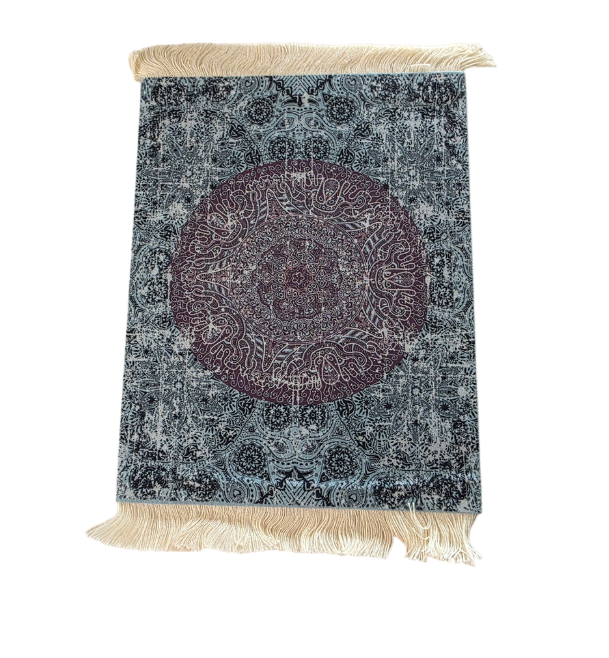Arabian Persian Style Tassel Trim Mouse Pad - Blue