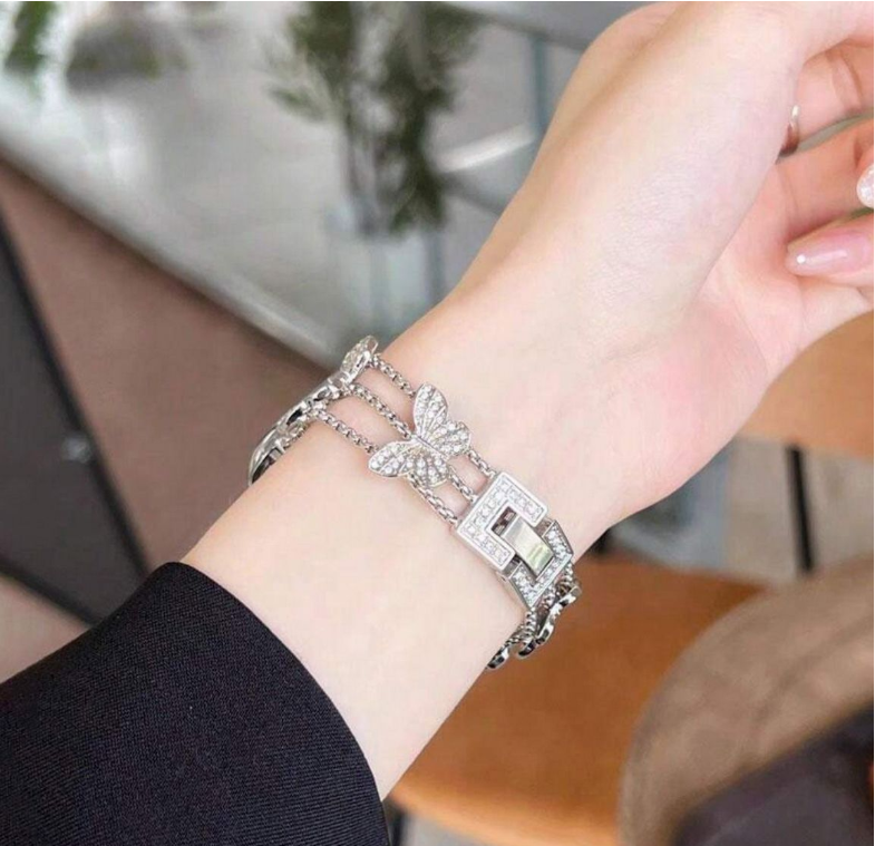 Metal Watch Band Strap for Apple Watch - Elegant Butterfly Style 42 - 49mm