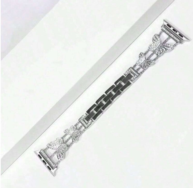 Metal Watch Band Strap for Apple Watch - Elegant Butterfly Style 42 - 49mm
