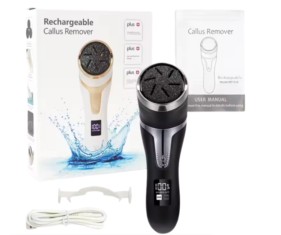 Electric Callus Dead Hard Skin Pedicure Rechargeable Remover for Feet