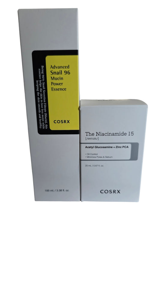 Cosrx Advanced Snail 96 Mucin Power Essence 100ml + The Niacinamide 15 Serum 20ml Combo