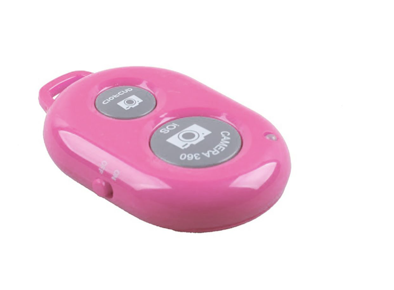 Bluetooth Camera Shutter Remote Control Selfie Clicker - Light Pink