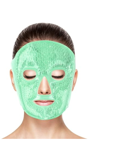 Anti-Ageing, Migrain Relief, Heating And Cooling Face Mask - Green