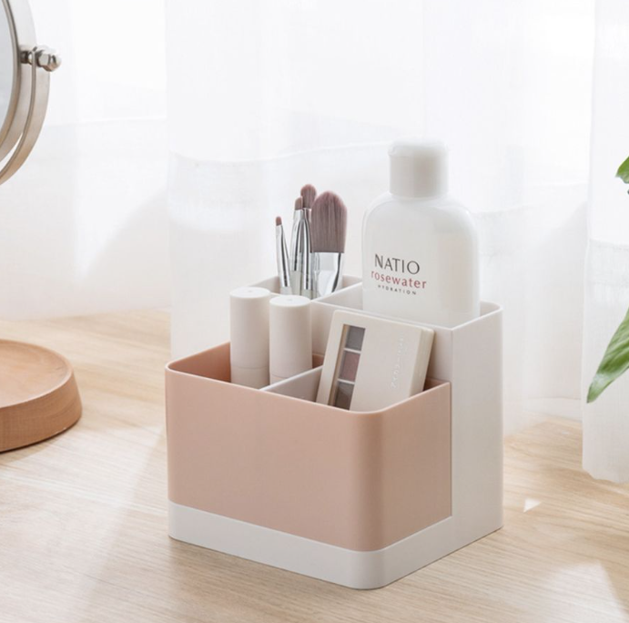 Multifunctional Compartmentalized Cosmetics Stationery Finishing Box
