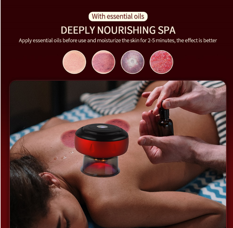Intelligent Breathing Cupping Massage Device - Red