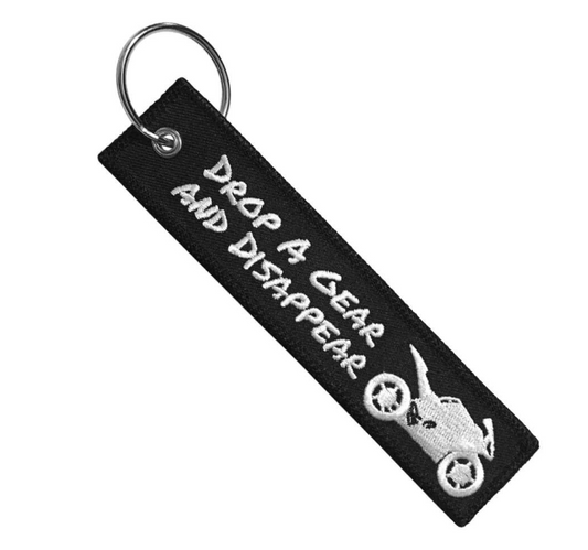 Drop a Gear and Disappear Motor Bike Key Ring Gift