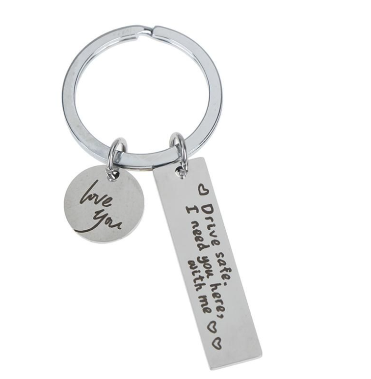 Drive Safely Key ring