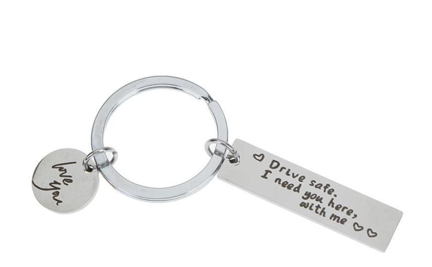 Drive Safely Key ring