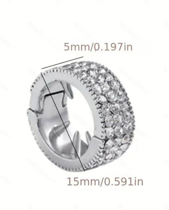 Elegant Vintage Inspired Round Rhinestone Metal Hair Clip
