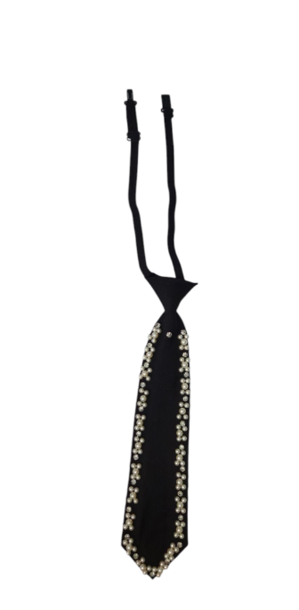 Elegant Pearl Decorated Neck Tie