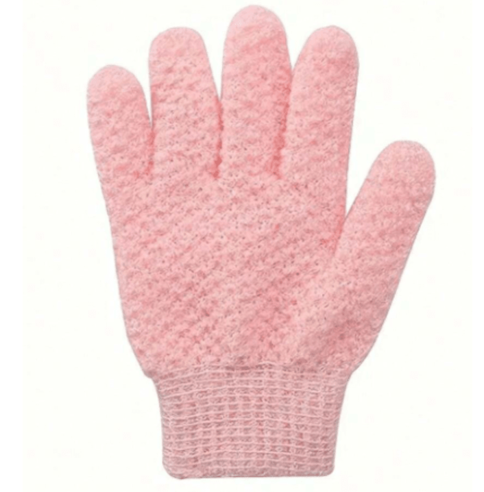 Exfoliating Bath Gloves for Shower Deep Exfoliating Towel - Pink