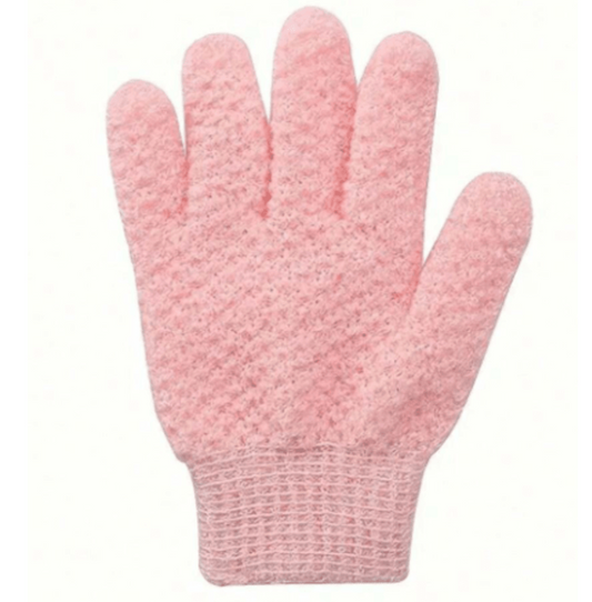 Exfoliating Bath Gloves for Shower Deep Exfoliating Towel - Pink