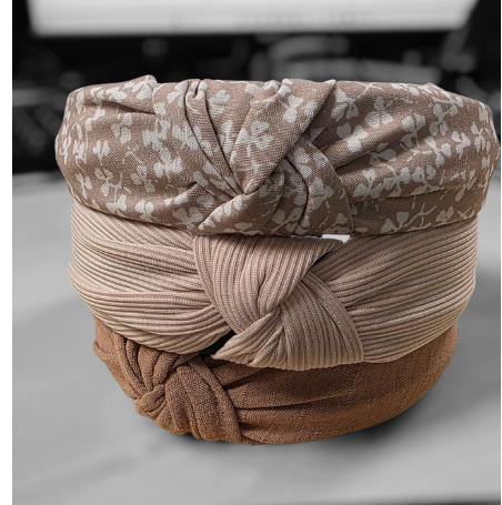 Minimalist Floral Solid Fabric Headbands