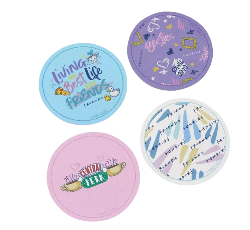 Friends-Themed Coasters - Set of 4