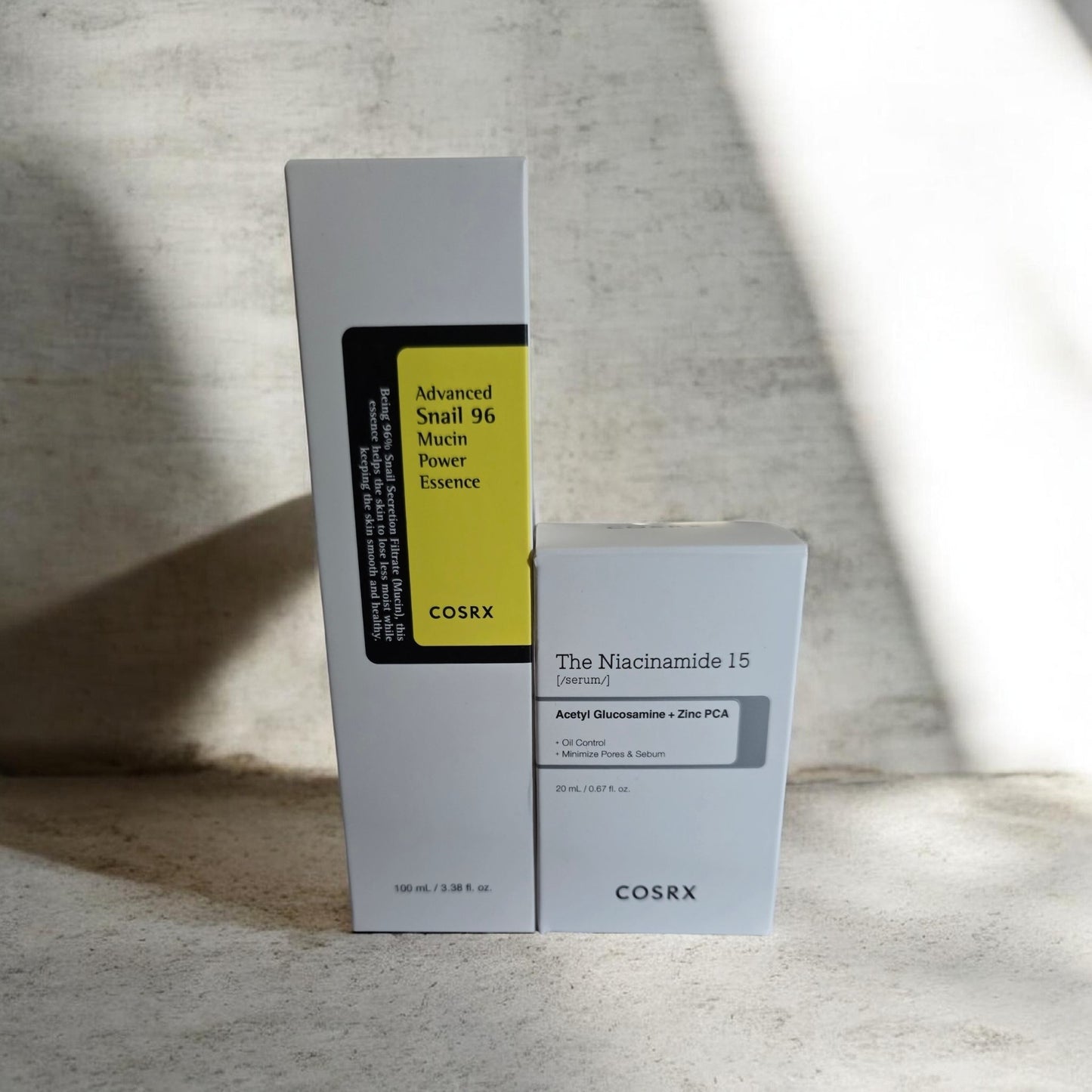 Cosrx Advanced Snail 96 Mucin Power Essence 100ml + The Niacinamide 15 Serum 20ml Combo