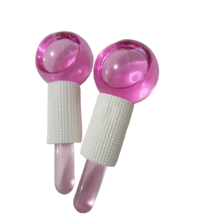 2 Pieces Pink Large Ice Hockey Facial Cooling Ice Rollers