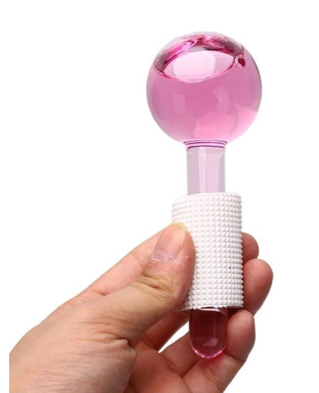 2 Pieces Pink Large Ice Hockey Facial Cooling Ice Rollers