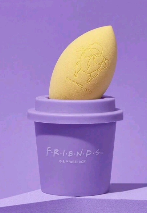 FRIENDS makeup sponges and coffee cup travel container